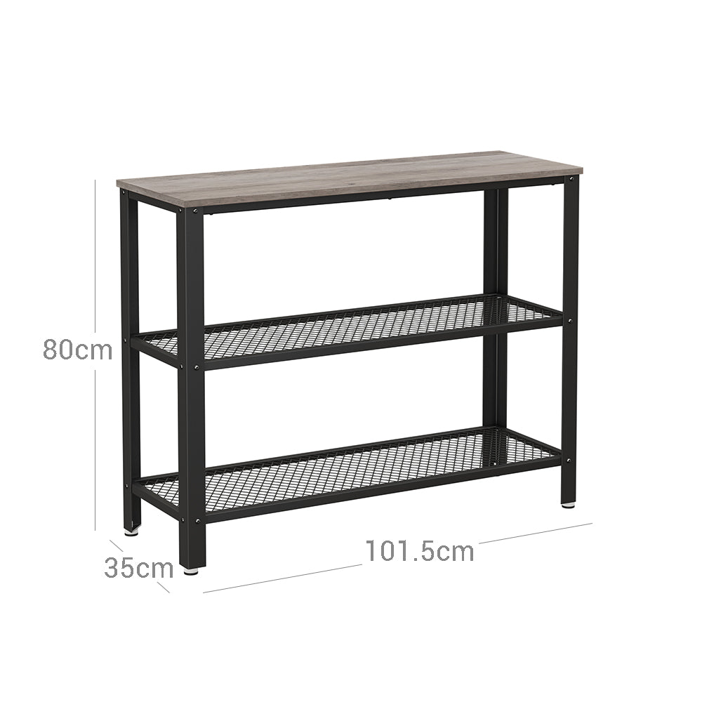 Flurtisch mit 2 Konsolentisch im Industrie-Design
