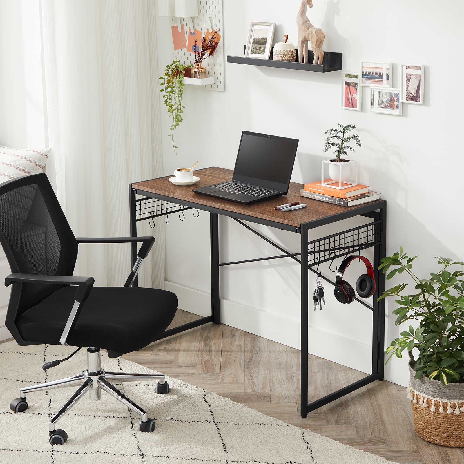 Klappbarer Computertisch mit Haken