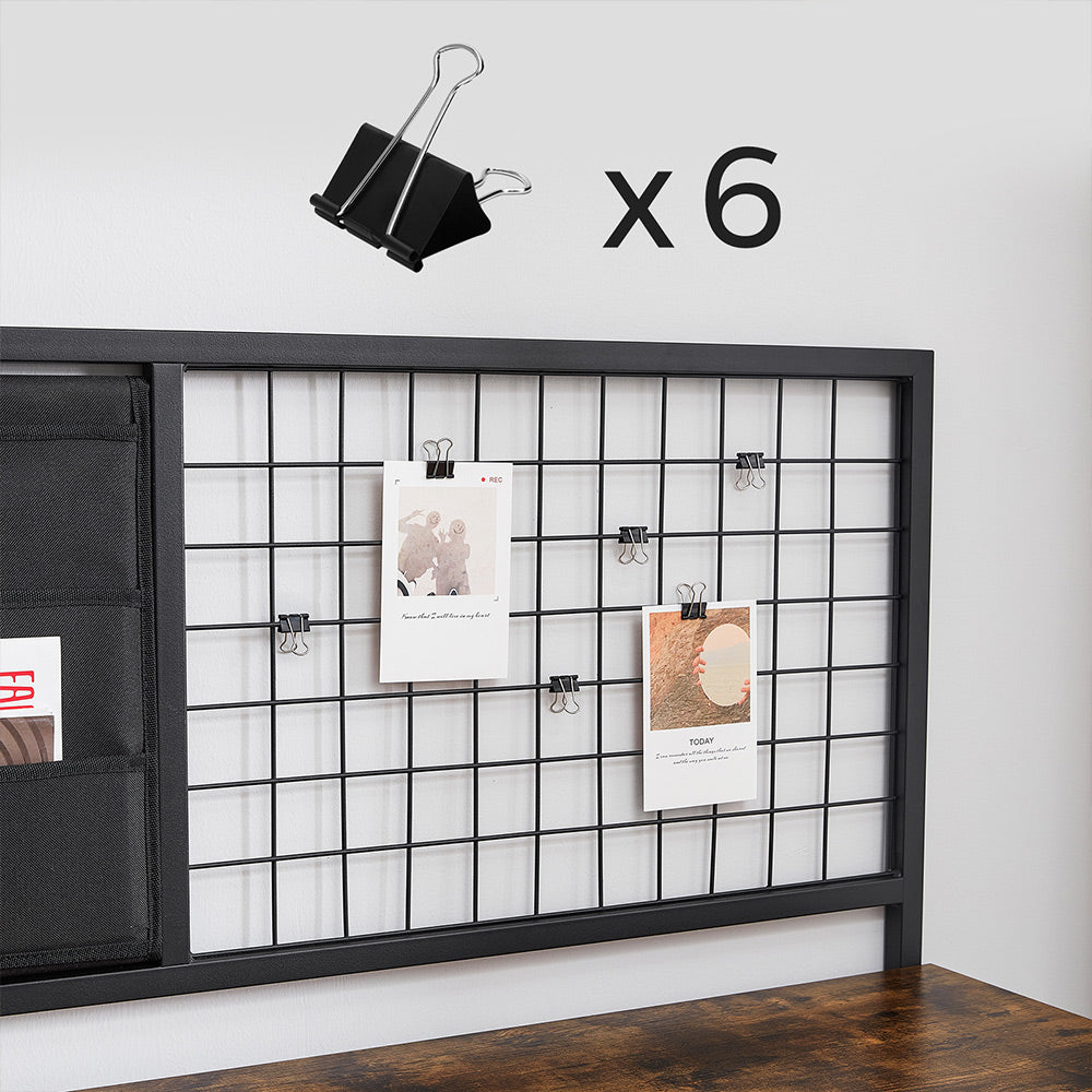 Schreibtisch 118 x 60 cm mit Gitter