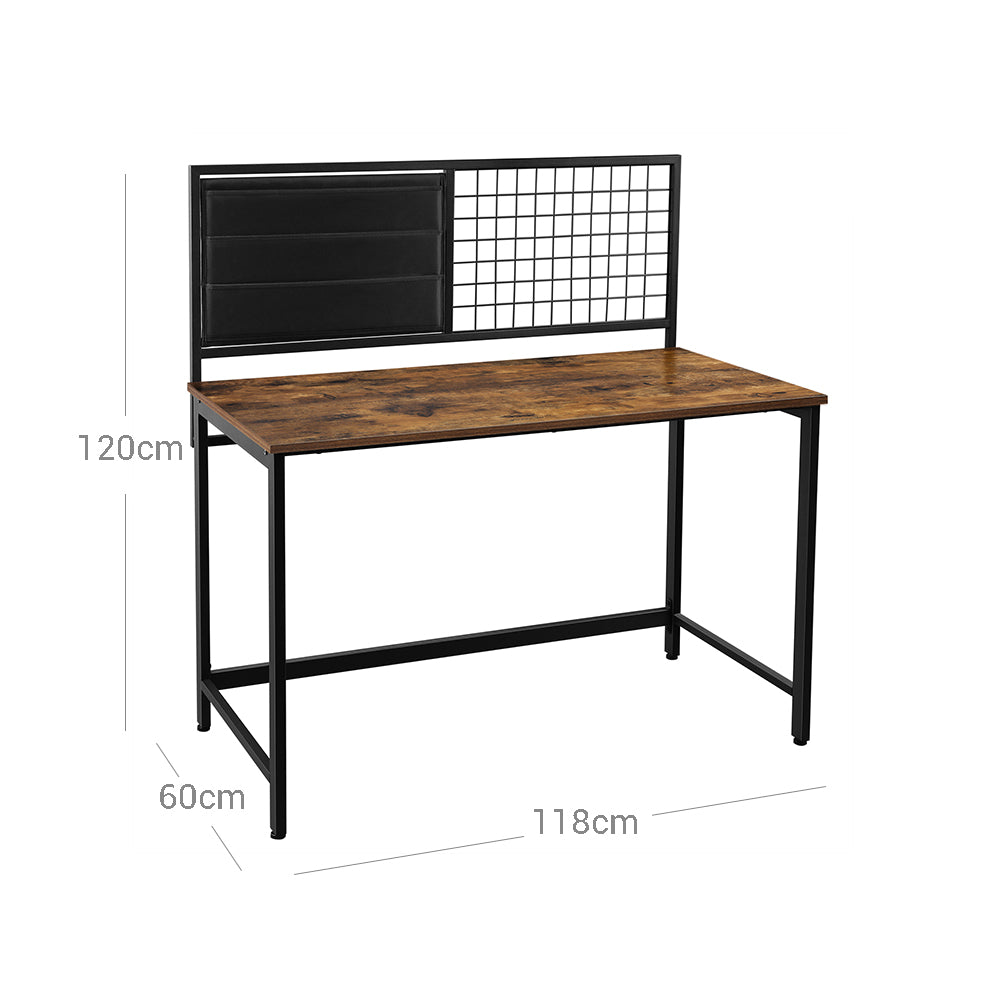 Schreibtisch 118 x 60 cm mit Gitter