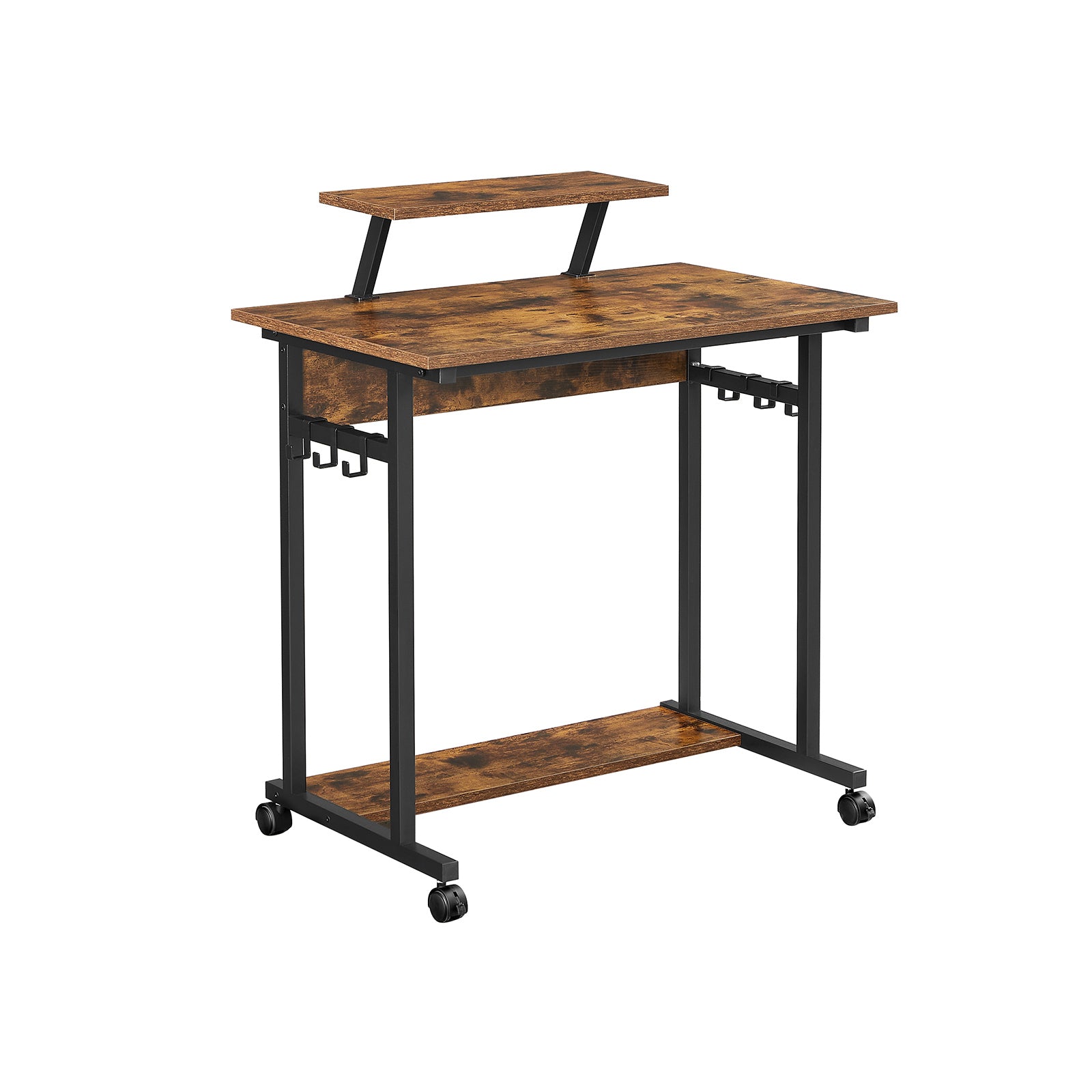 Computertisch mit Rollen 80 x 50 cm