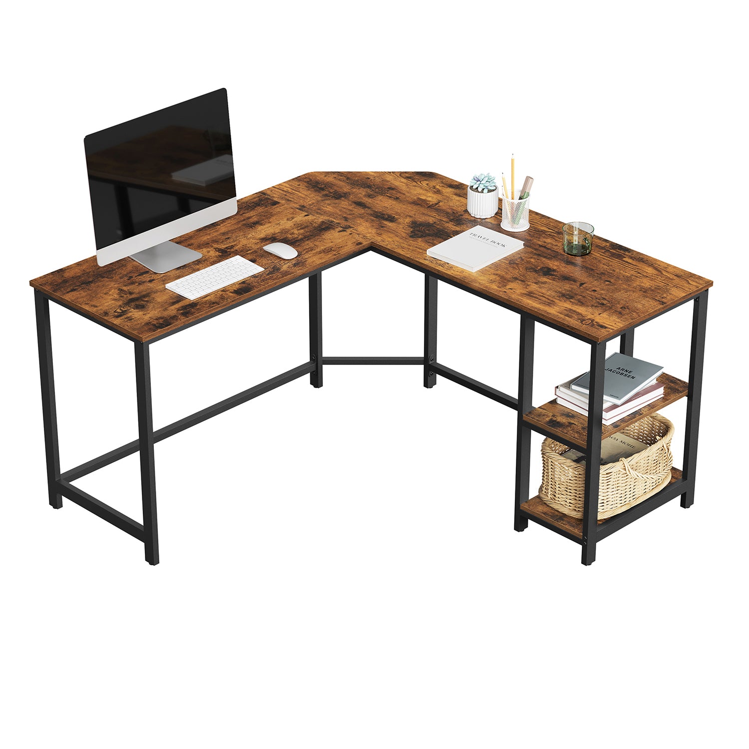 Industrie Look Eckschreibtisch