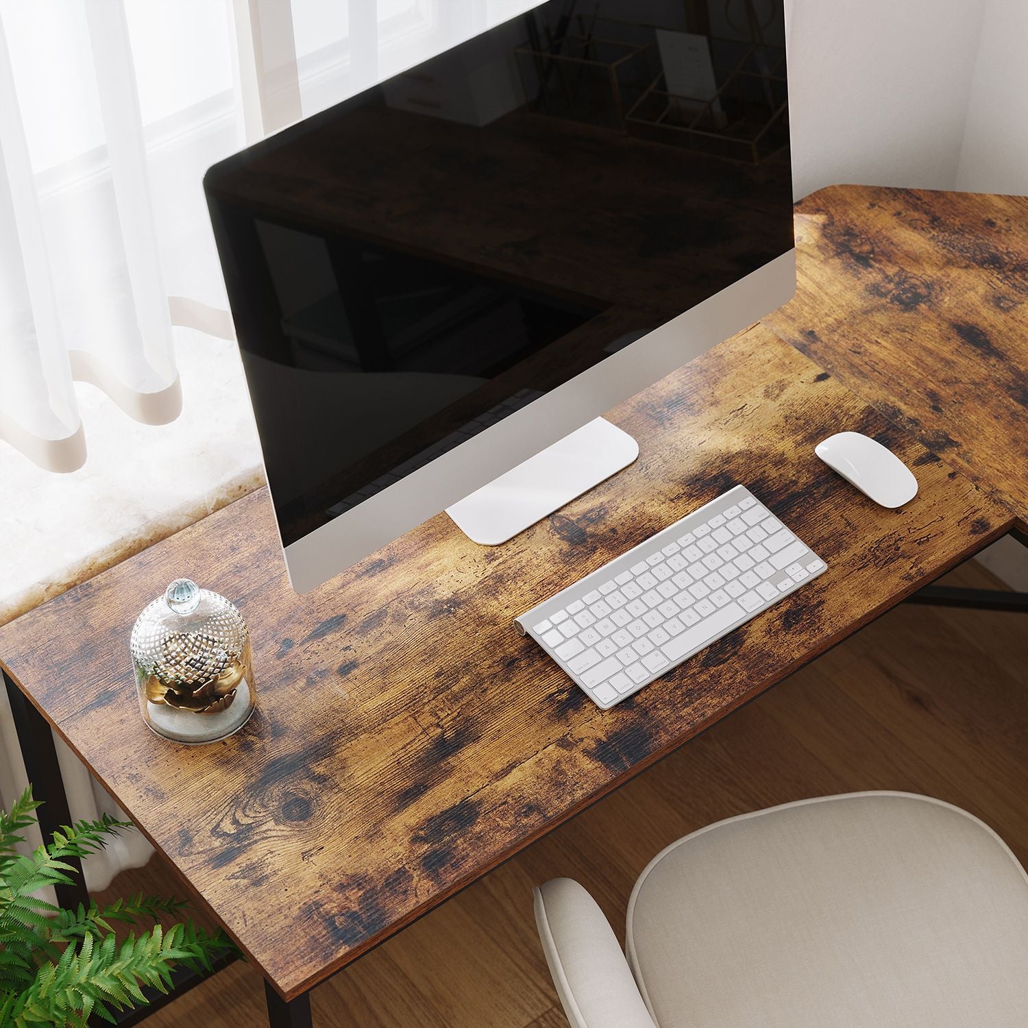 Industrie Look Eckschreibtisch