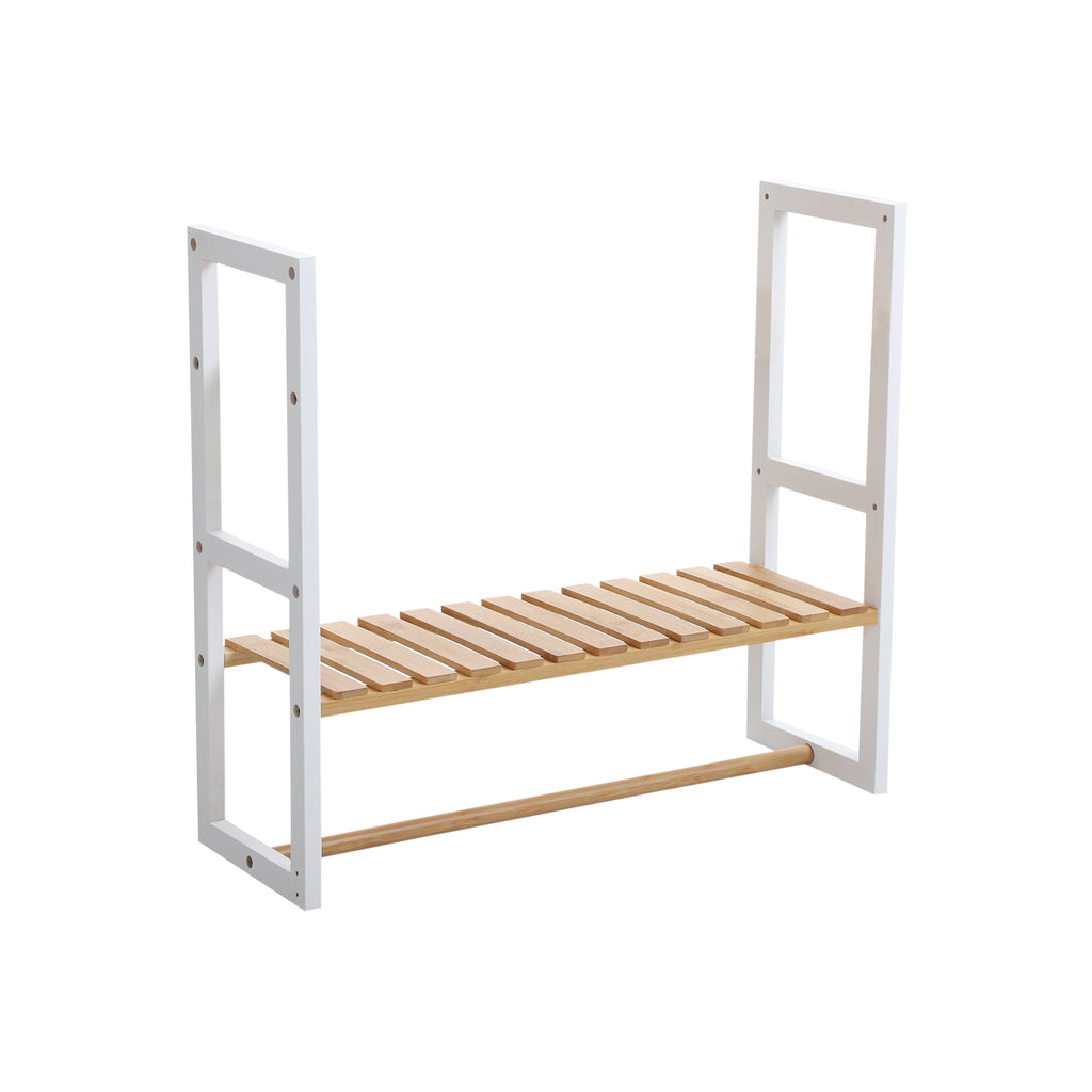 Verstellbares Badregal mit 2 Haken