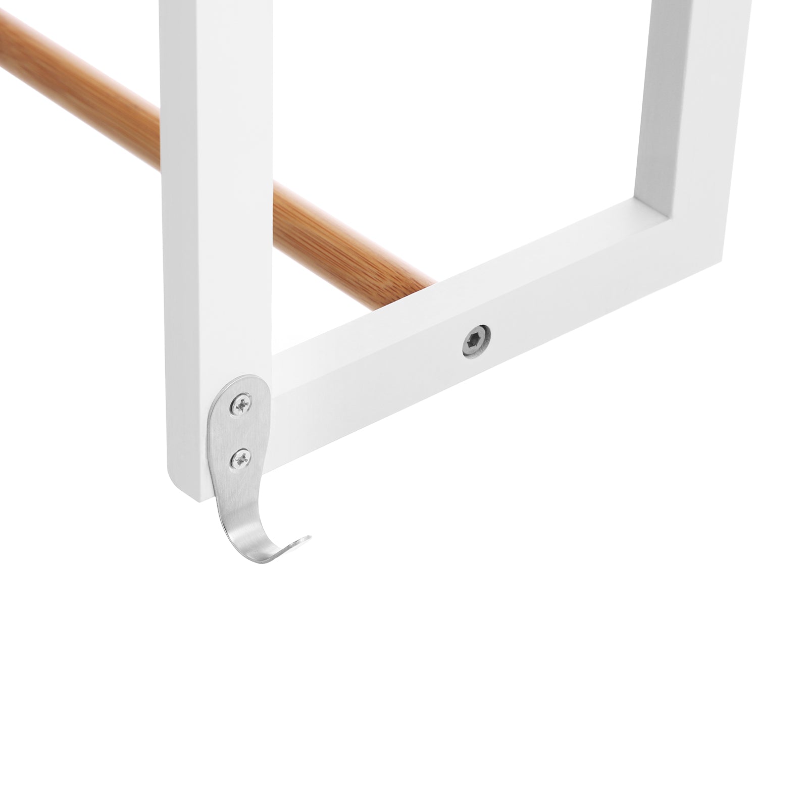 Verstellbares Badregal mit 2 Haken