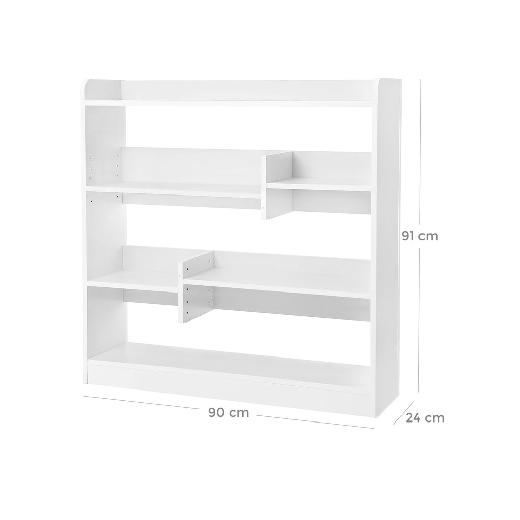 Verstellbares Bücherregal Weiß