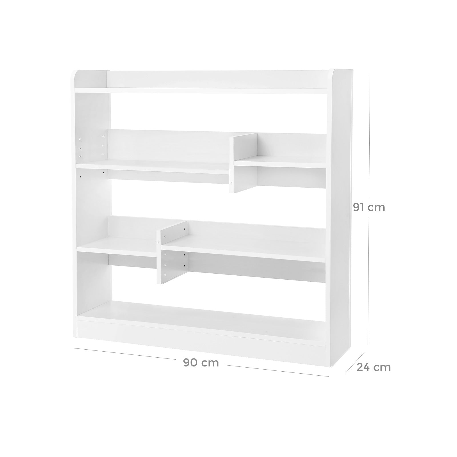 Verstellbares Bücherregal Weiß