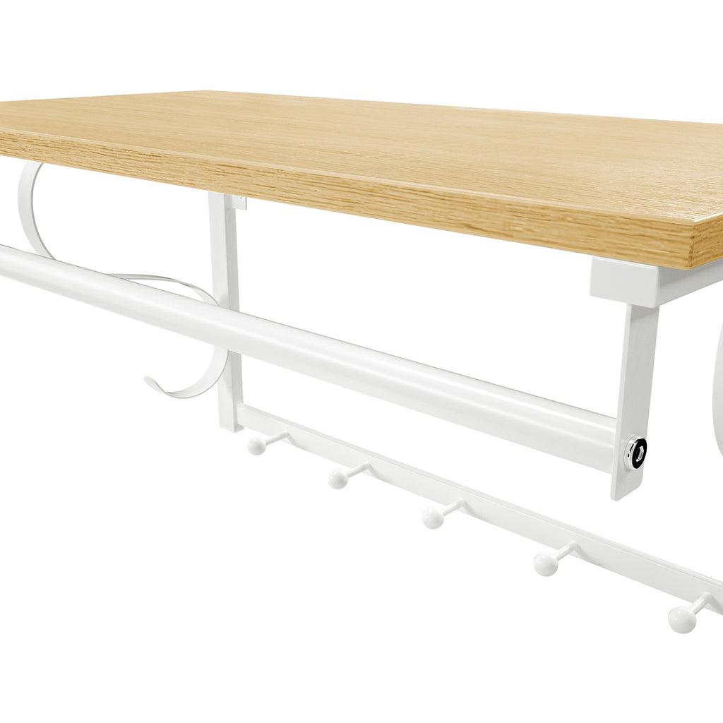Wandgarderobe mit 5 Haken