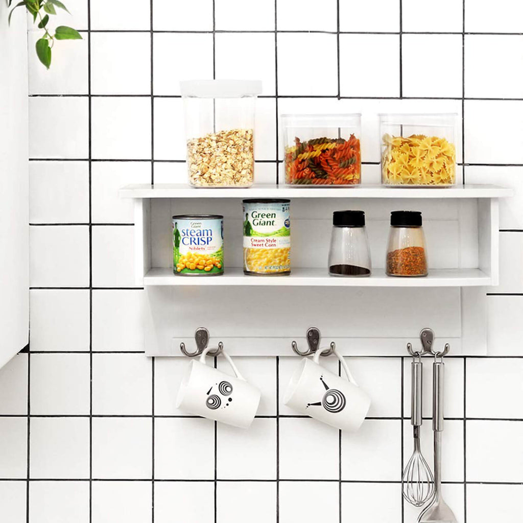 Wandgarderobe mit Fach Weiß