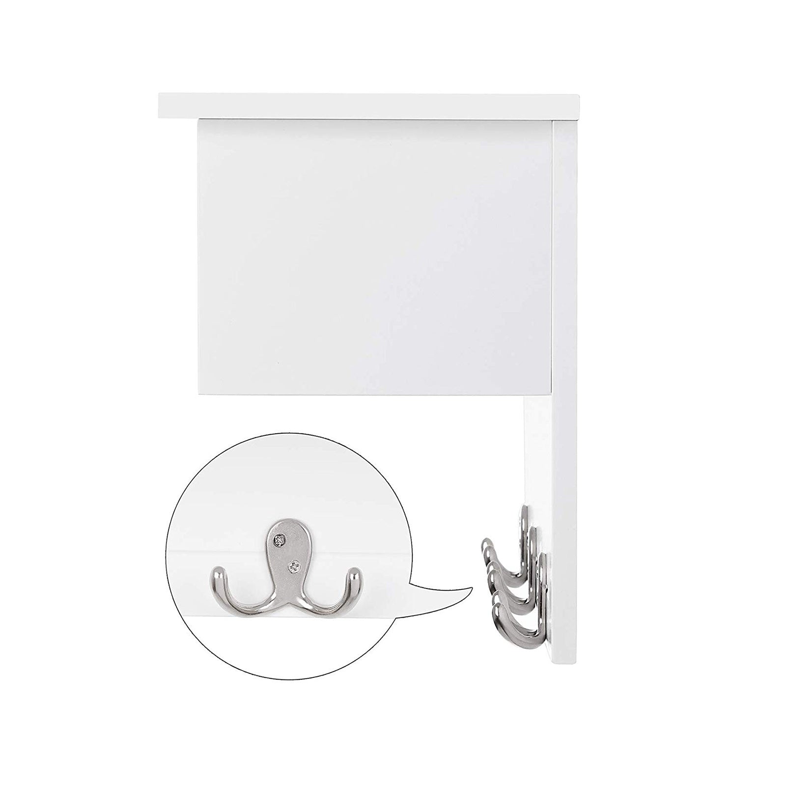 Wandgarderobe mit Fach Weiß