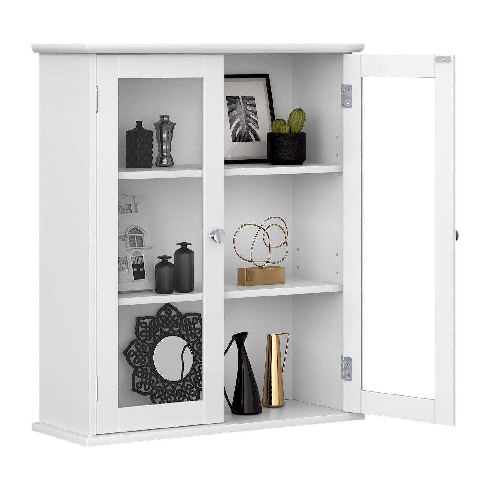 Wandschrank mit Glastüren