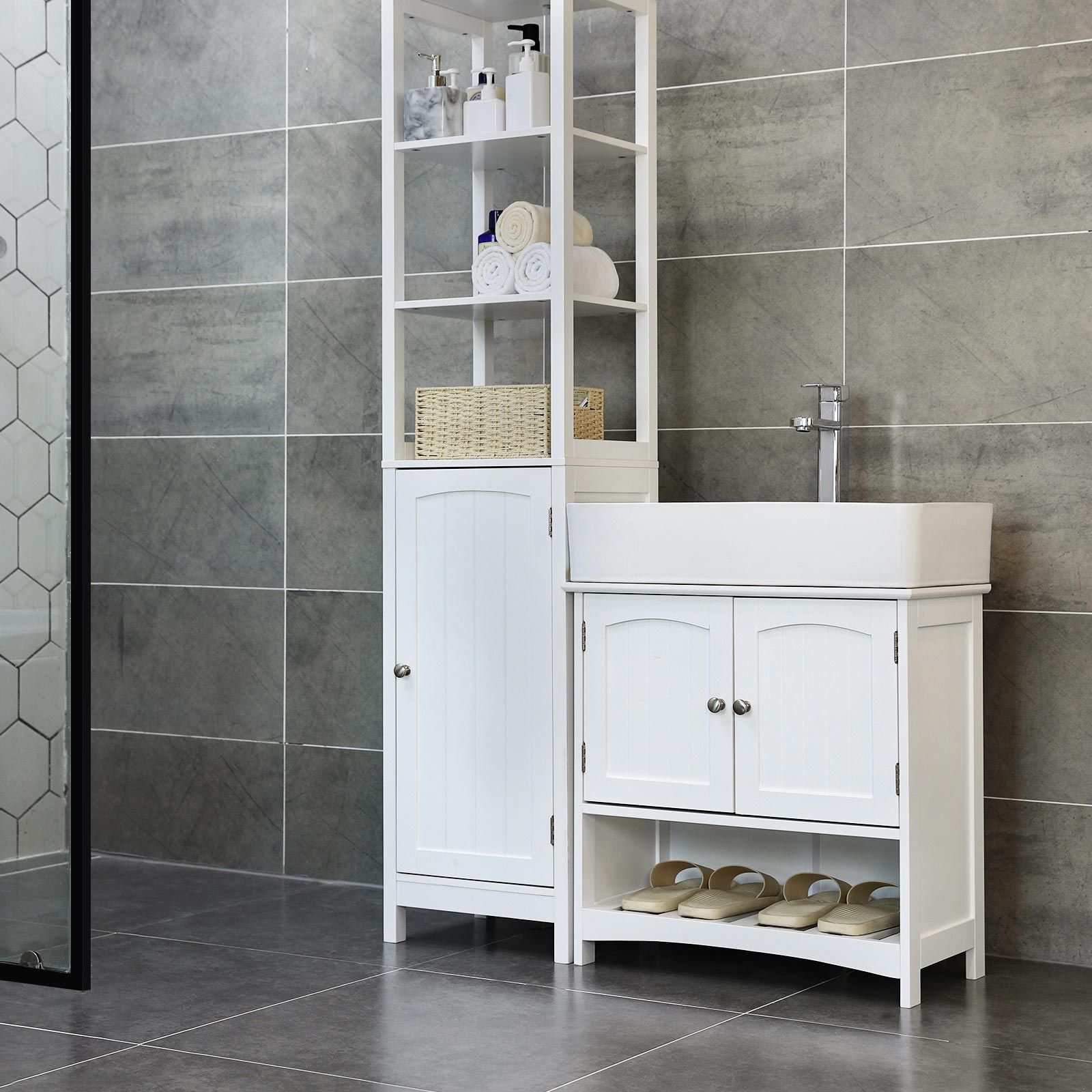 Waschbeckenunterschrank mit Ablage