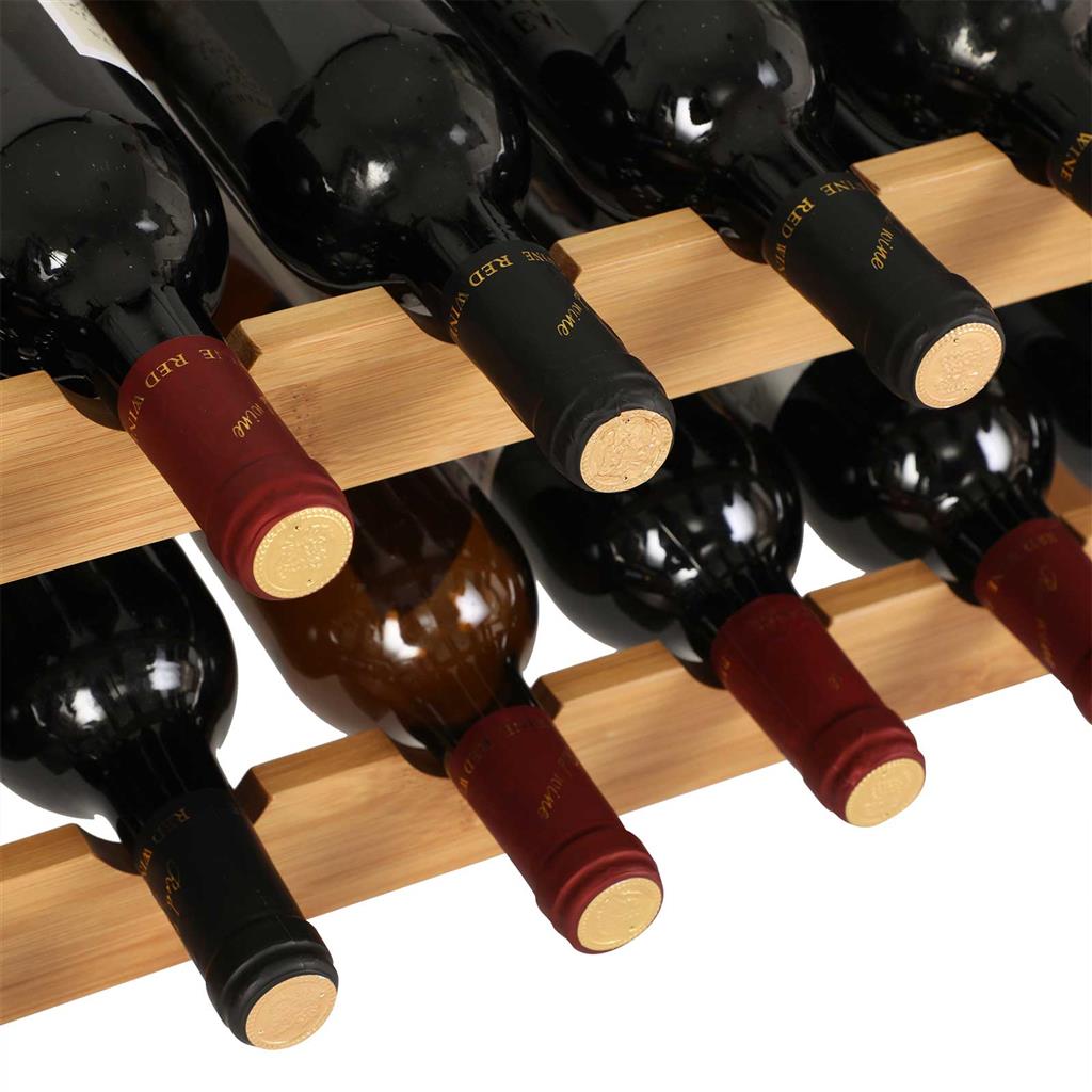 stapelbar Weinregal aus Bambus